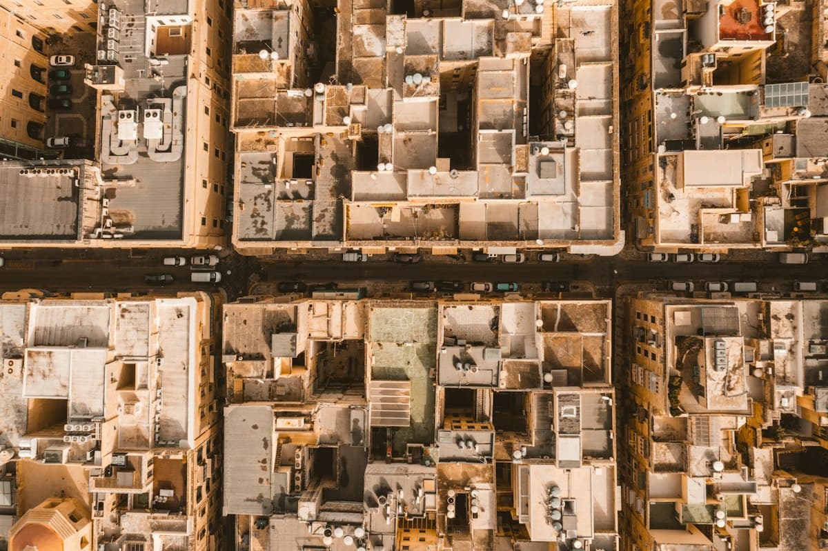 خريطة لمنطقة القوز الصناعية 1 مع علامة على موقع الاستوديو